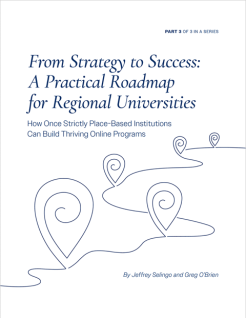 Title "From Strategy to Success" and line drawing against a white background.
