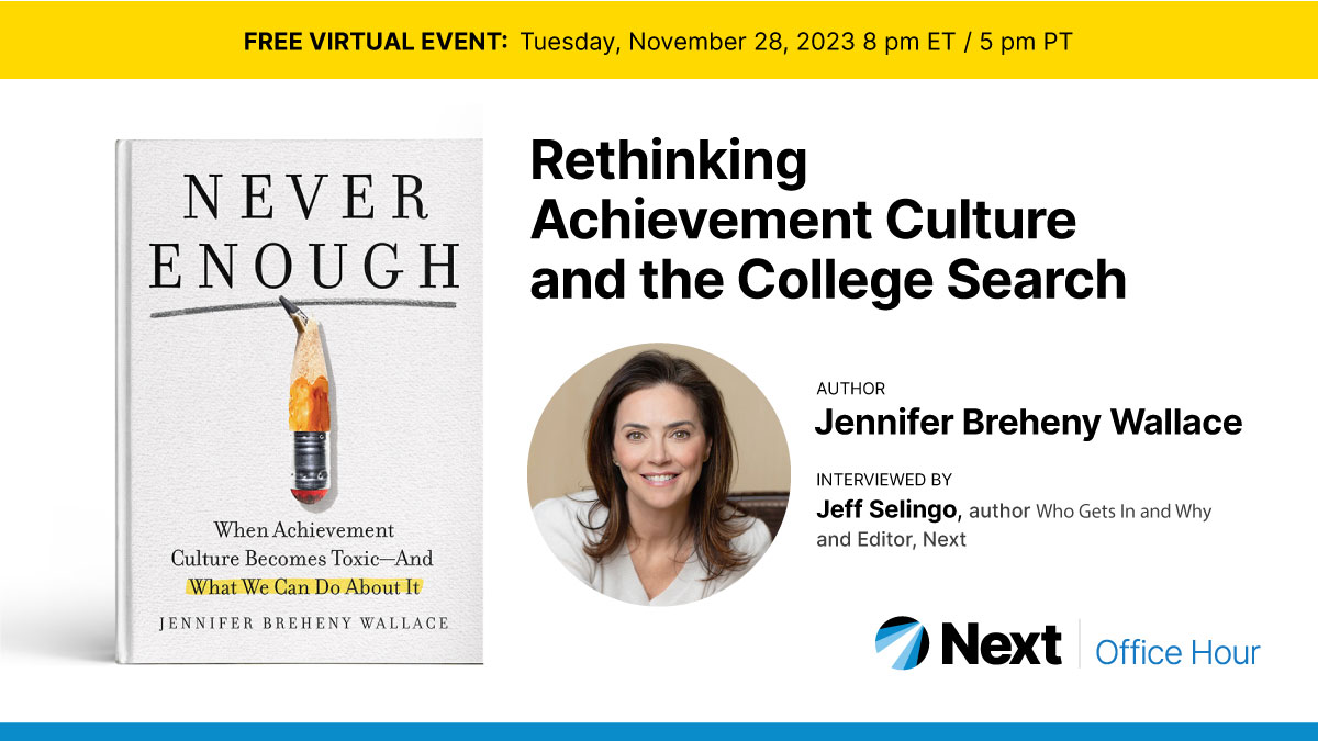 Rethinking Achievement Culture and the College Search