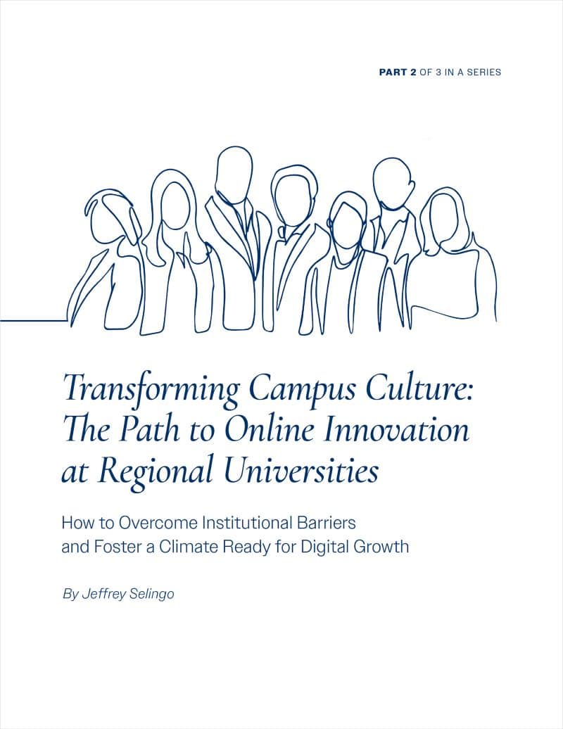 Line drawing of a group of learners, in simple abstract blue on a white background.